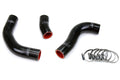 HPS Reinforced Black Silicone Radiator Hose Kit Coolant Toyota 88-90 Land Cruiser FJ62 4.0L I6 57-1776-BLK