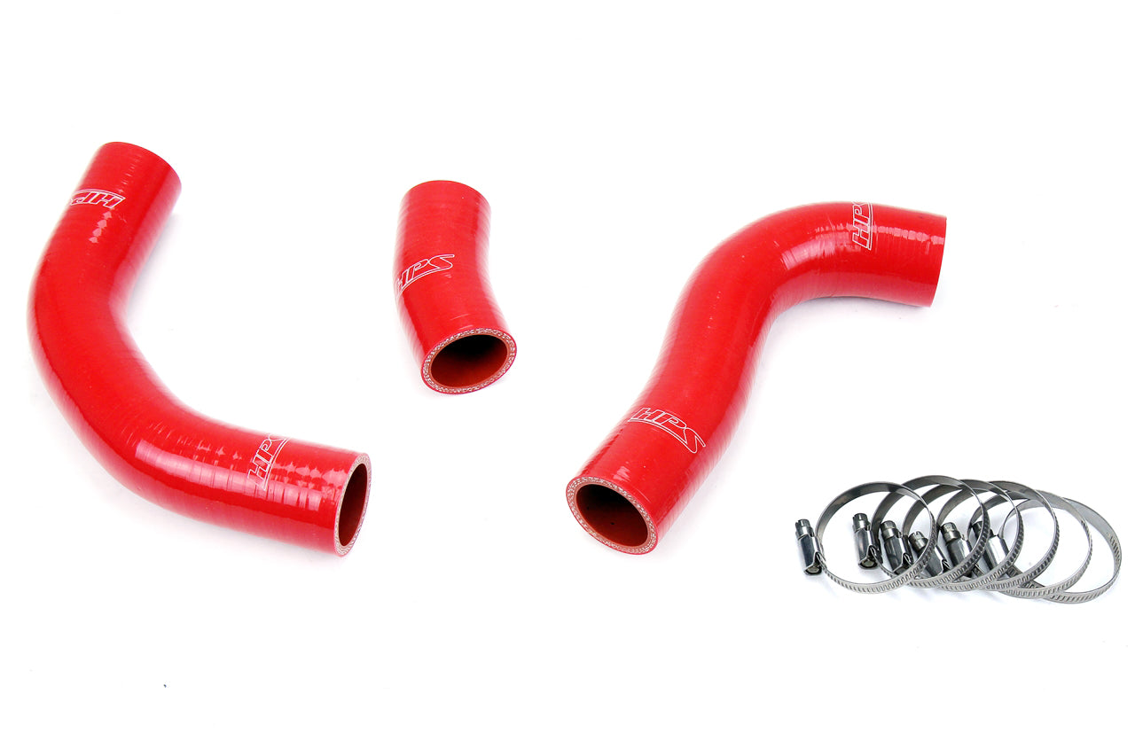HPS Reinforced Red Silicone Radiator Hose Kit Coolant Toyota 88-90 Land Cruiser FJ62 4.0L I6 57-1776-RED