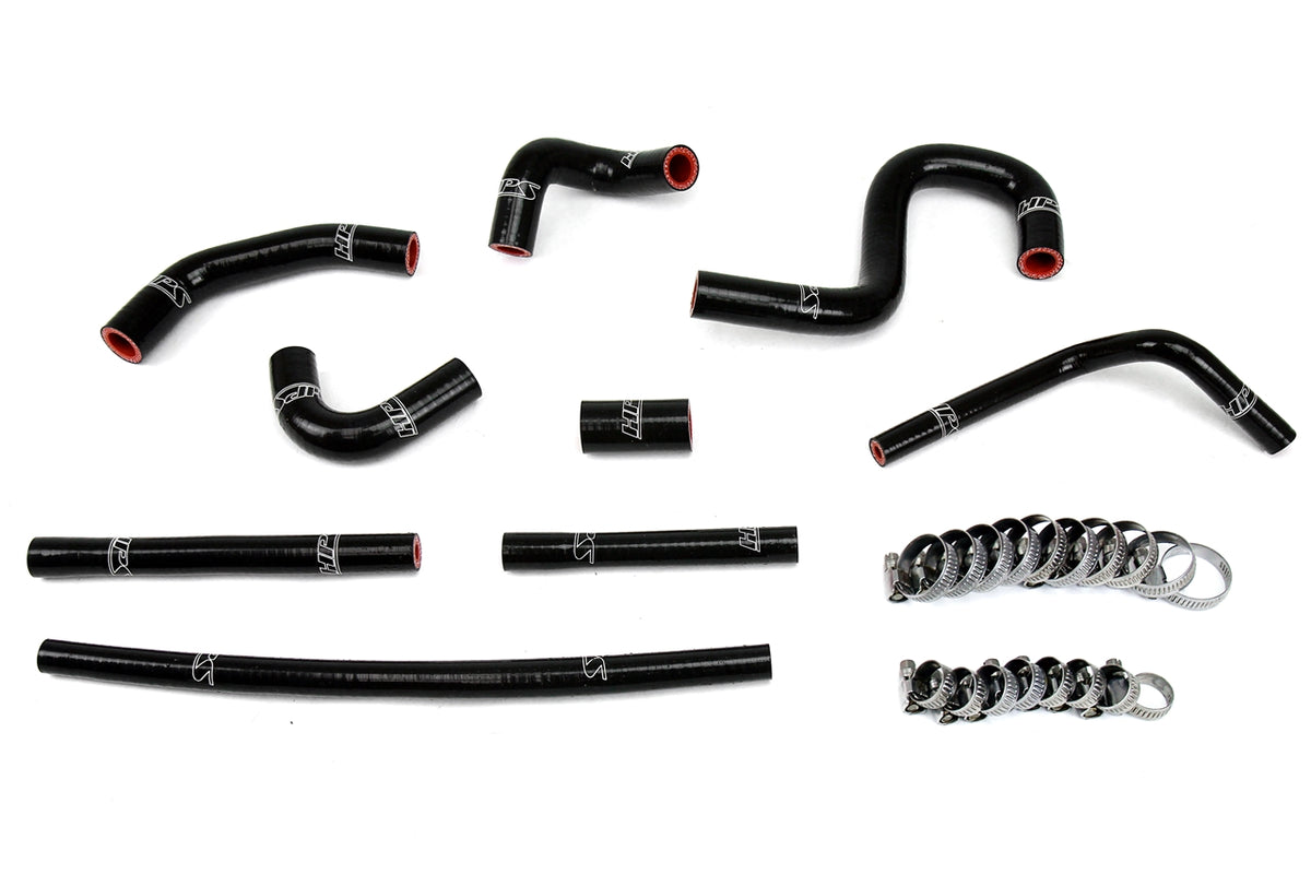 HPS Reinforced Black Silicone Heater Hose Kit Coolant Toyota 96-02 4Runner 3.4L V6 with rear heater 57-1798-BLK