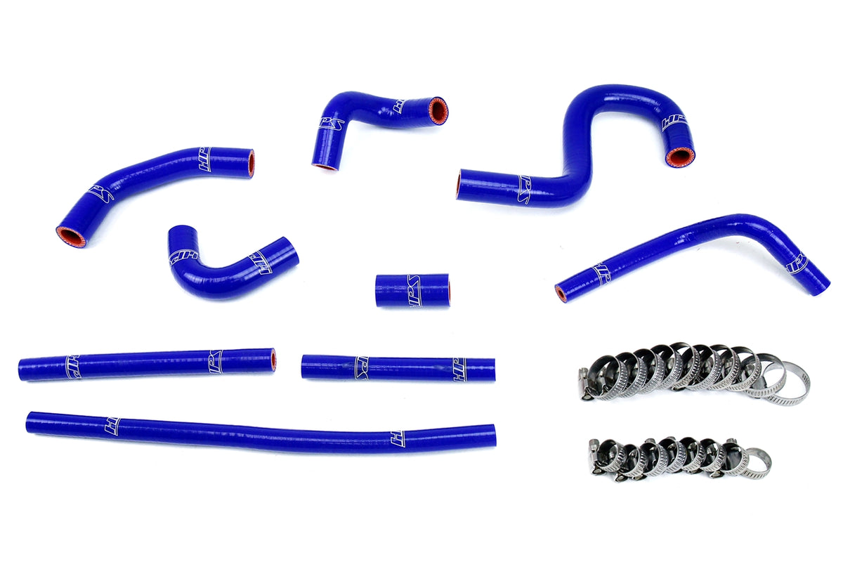 HPS Reinforced Blue Silicone Heater Hose Kit Coolant Toyota 96-02 4Runner 3.4L V6 with rear heater 57-1798-BLUE