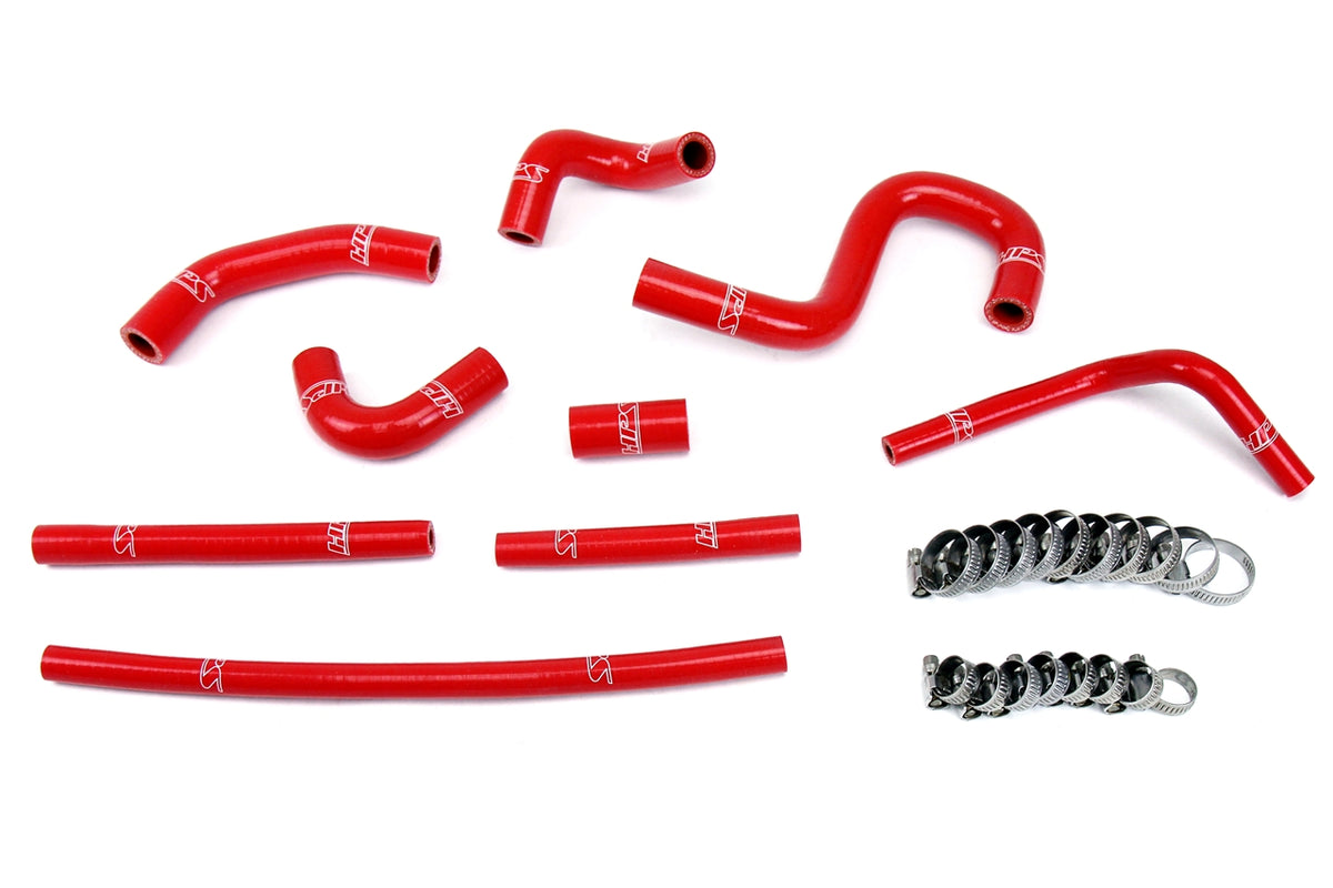 HPS Reinforced Red Silicone Heater Hose Kit Coolant Toyota 96-02 4Runner 3.4L V6 with rear heater 57-1798-RED