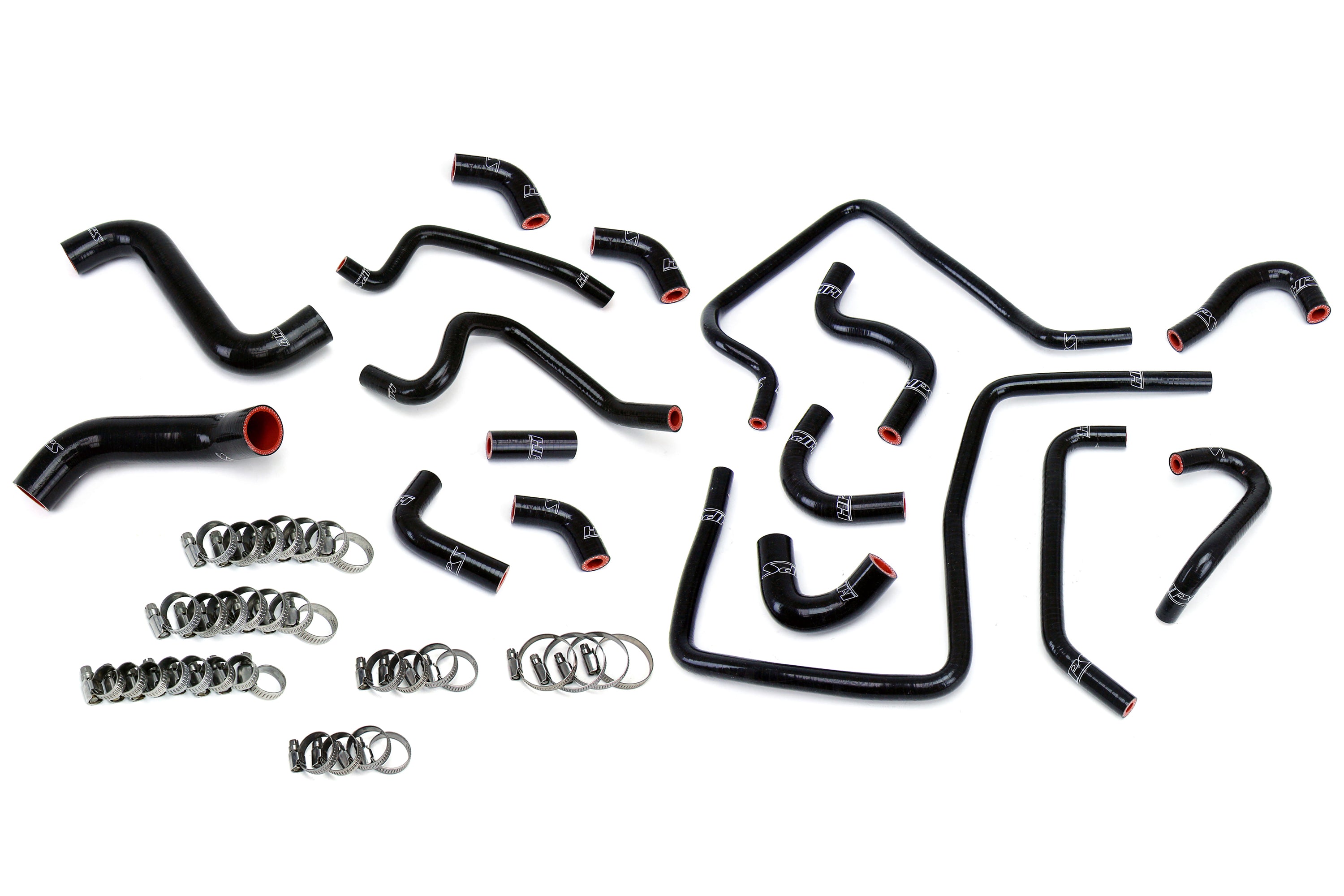 HPS Reinforced Silicone Radiator Heater and Ancillary Hose Kit Coolant Subaru 02-03 Impreza WRX 2.0L Turbo Black