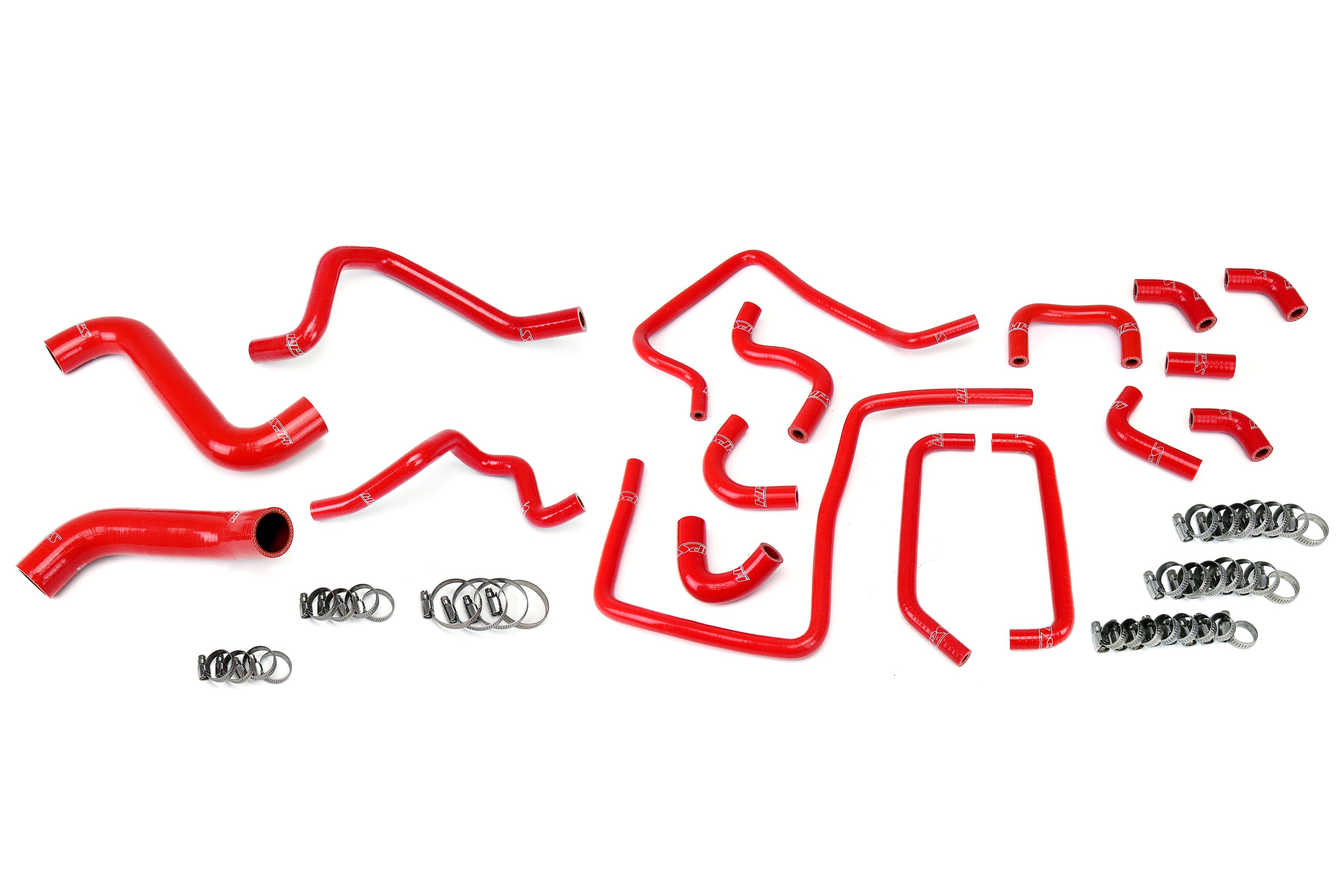 HPS Reinforced Silicone Radiator Heater and Ancillary Hose Kit Coolant Subaru 2005 Impreza WRX STi 2.5L Turbo Red