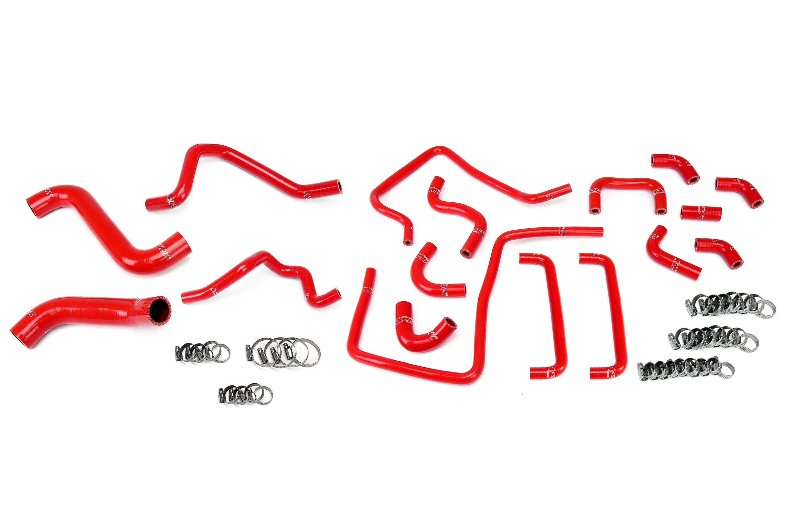 HPS Reinforced Silicone Radiator Heater and Ancillary Hose Kit Coolant Subaru 06-07 Impreza WRX 2.5L Turbo Red