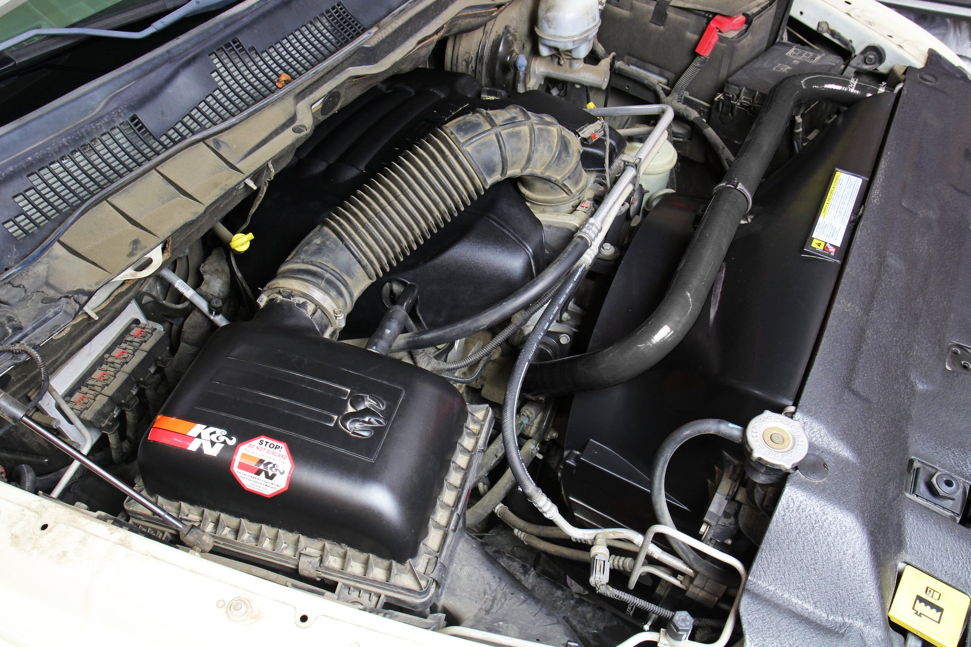 HPS Black Silicone Radiator Hose Kit 57-1818 replace upper and lower coolant hoses OE 55056772AB, 55056771AB on Dodge 2009-2019 Ram 1500 Pickup 5.7L V8 