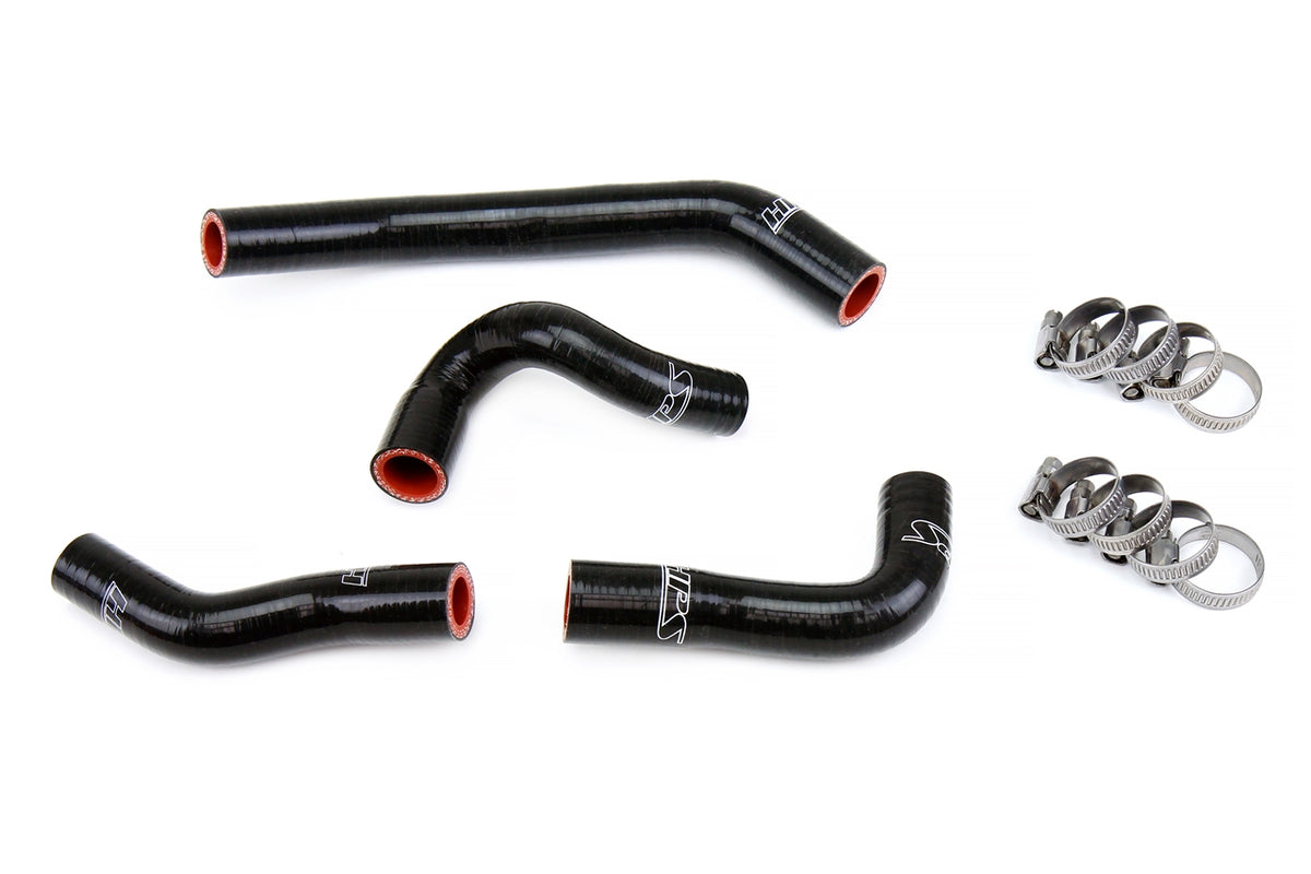 HPS Black Silicone Radiator Coolant Hose Kit KTM 2013-2017 Duke 390, 57-1825-BLK