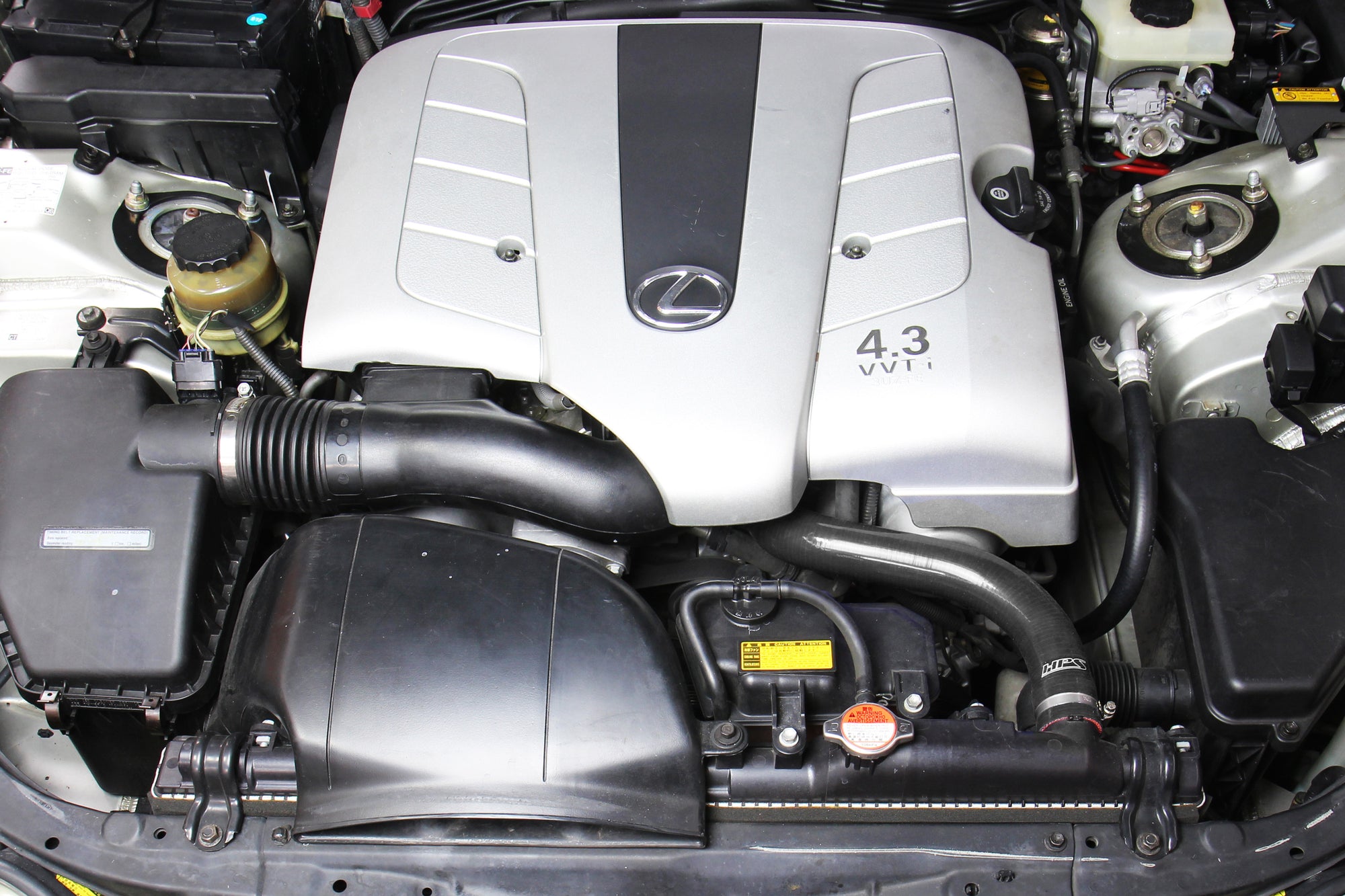HPS Black Silicone Radiator Coolant Hose Kit Installed Lexus 2001-2005 GS430 4.3L V8