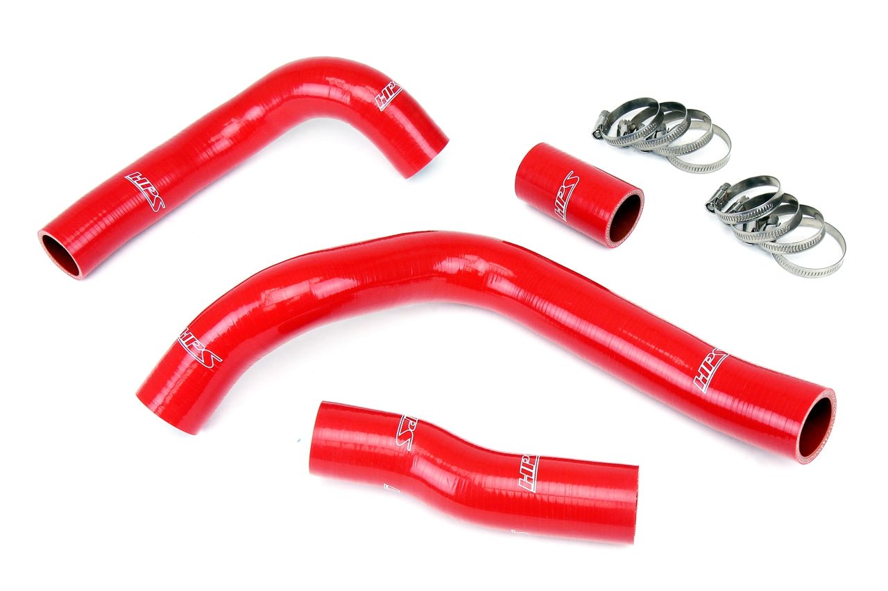 HPS Red Reinforced Silicone Radiator Hose Kit Coolant, 2018-2025 Lexus IS300 2.0L Turbo, 57-1829-RED