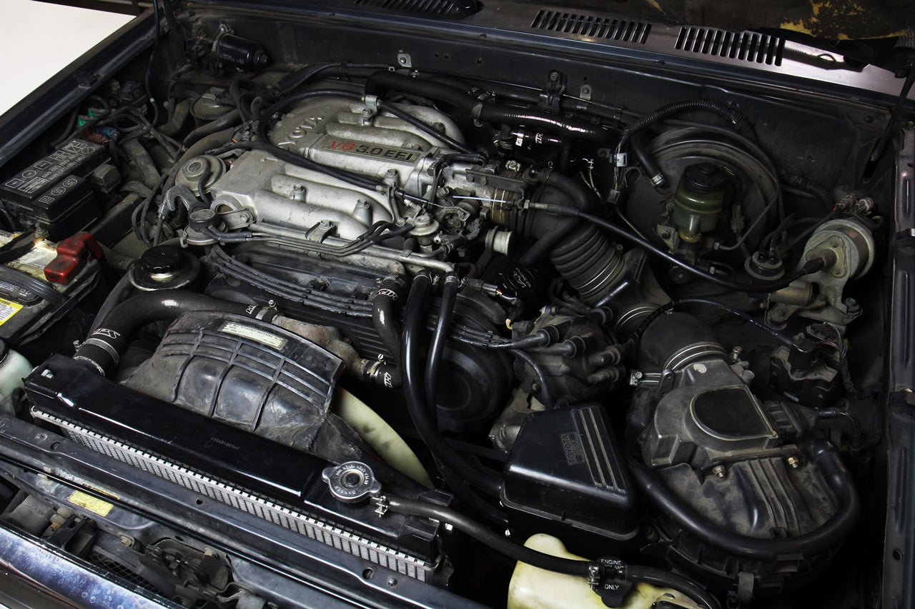 HPS Silicone Radiator and Heater Hose Kit Installed 1990 1991 Toyota 4Runner 3.0L V6 Rear Heater 57-2191