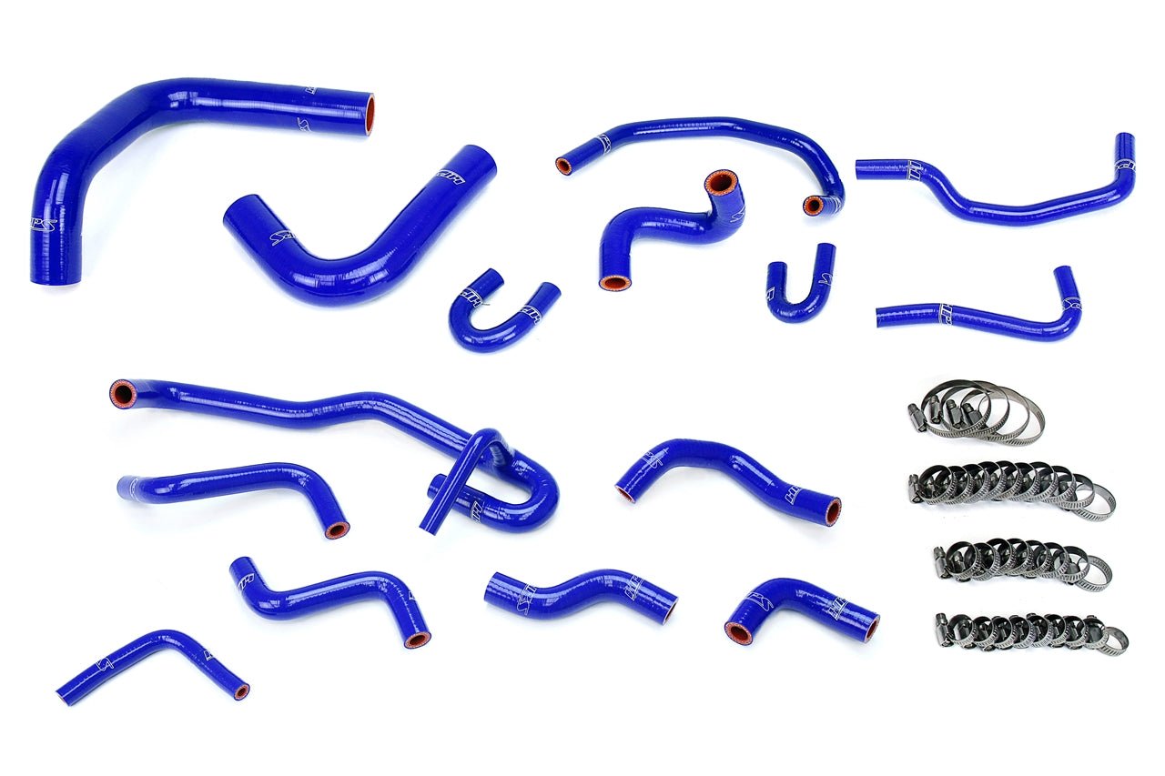 HPS Blue Silicone Radiator + Heater Hose Kit 1990 1991 Toyota 4Runner 3.0L V6 Rear Heater 57-2191-BLUE