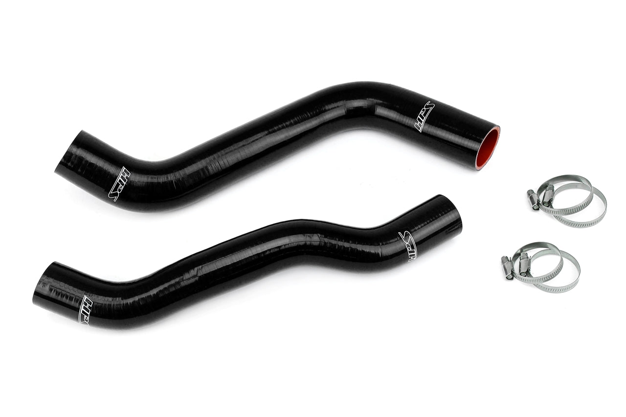 HPS Black Silicone Lower Upper Radiator Hoses Kit Coolant, 2006-2010 Jeep Grand Cherokee 3.7L WK1 , 57-1835-BLK