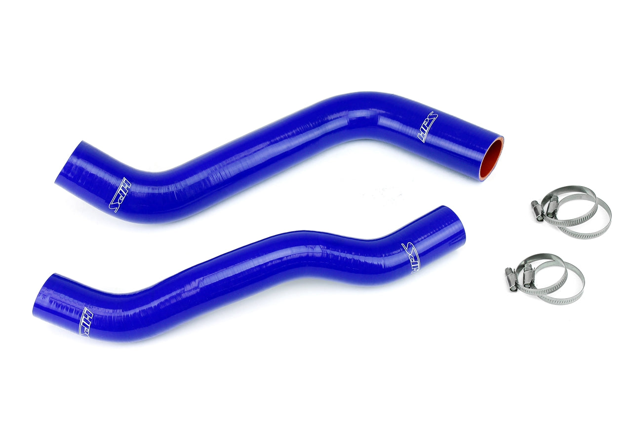 HPS Blue Reinforced Silicone Radiator Hose Kit Coolant, 2006-2010 Jeep Grand Cherokee 3.7L WK1 , 57-1835-BLUE