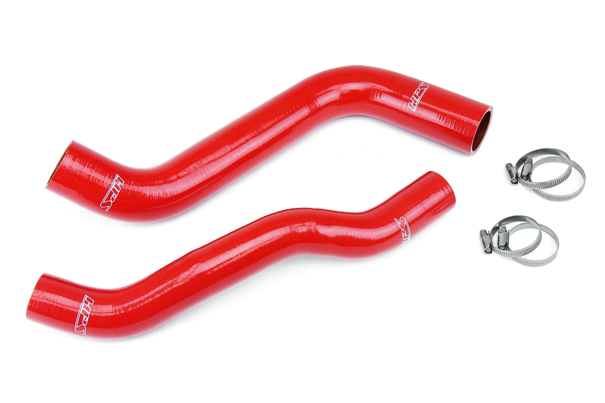 HPS Red Reinforced Silicone Radiator Hose Kit Coolant, 2006-2010 Jeep Grand Cherokee 3.7L WK , 57-1835-RED