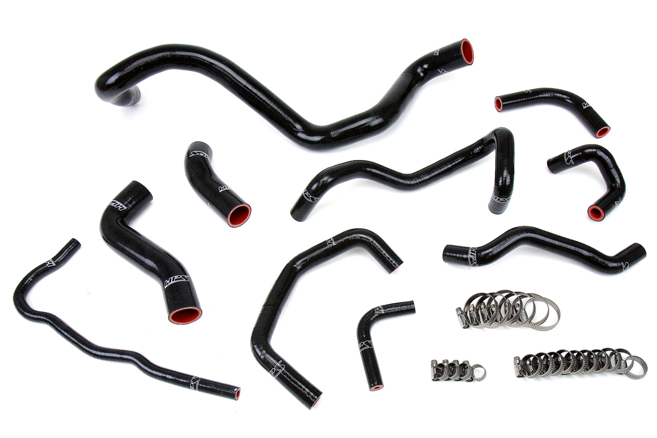 HPS Black Silicone Radiator Coolant Hose Kit Volkswagen 99-06 Golf GTI MK4 1.8T Turbo Manual Trans LHD 57-1838-BLK