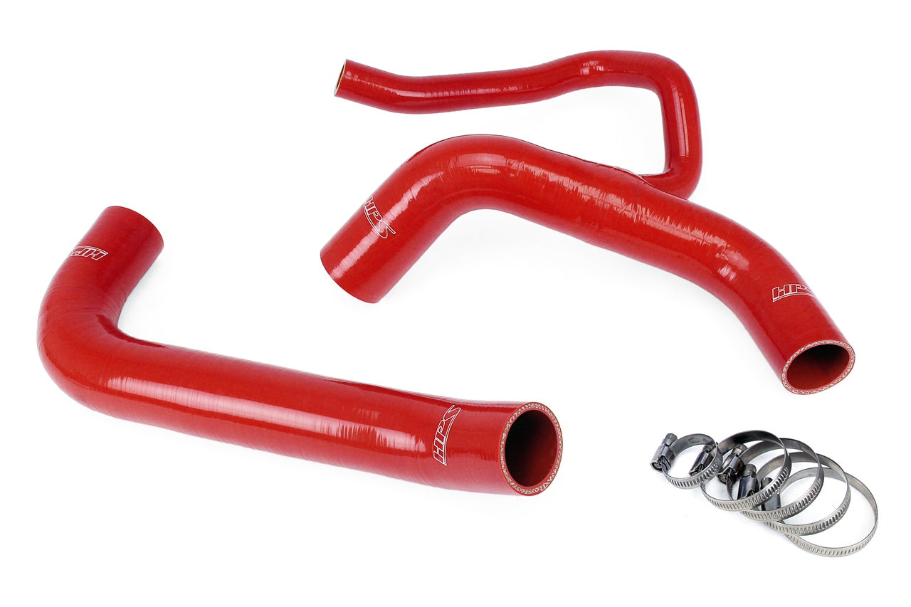 HPS Red Silicone Radiator Coolant Hose Kit Dodge 16-19 Charger SRT Hellcat 6.2L Supercharged, 57-1848-RED