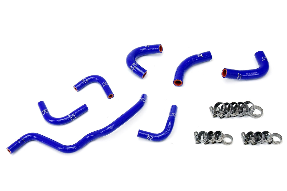 HPS Silicone Oil Cooler Throttle Body Coolant Hose Kit Honda 2006-2009 S2000 2.2L , Blue, 57-1857-BLUE
