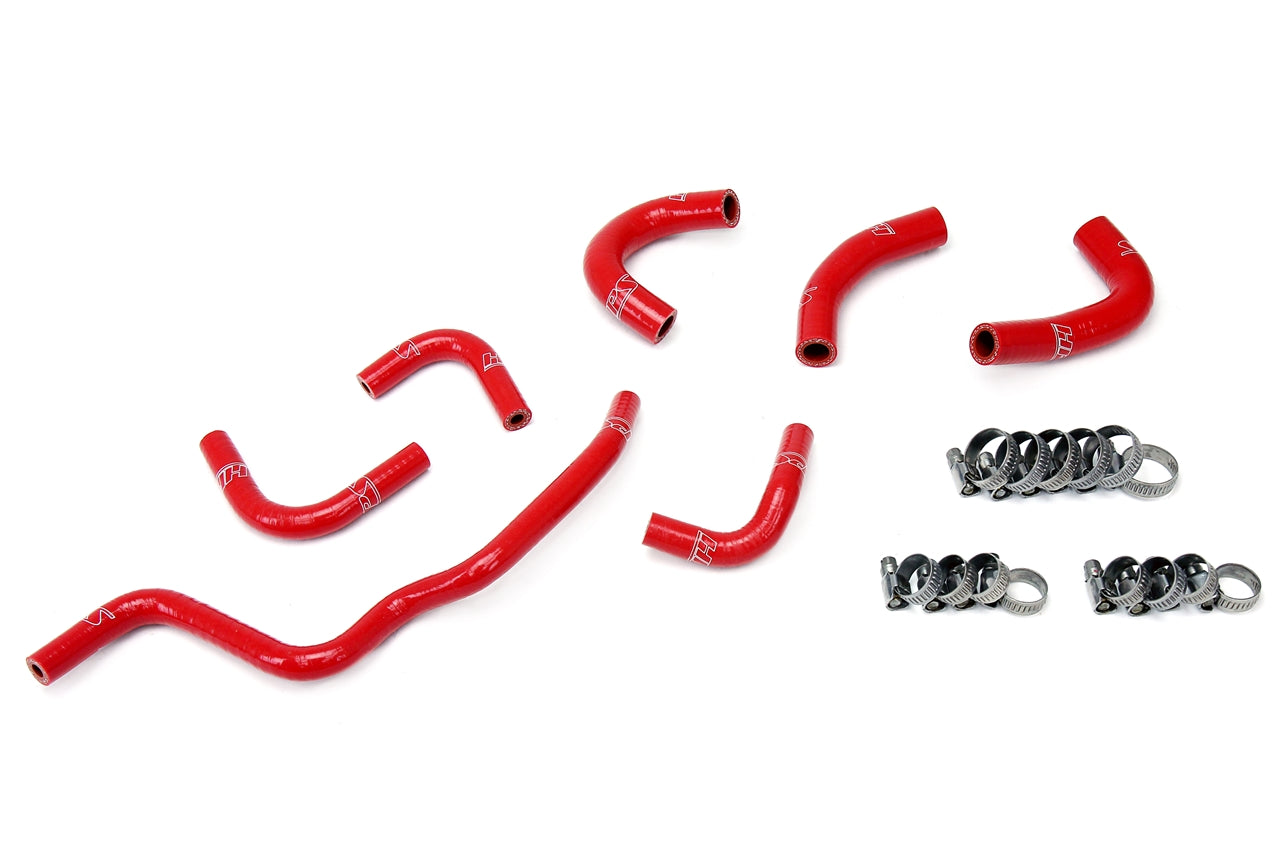 HPS Silicone Oil Cooler Throttle Body Coolant Hose Kit Honda 2006-2009 S2000 2.2L , Red, 57-1857-RED