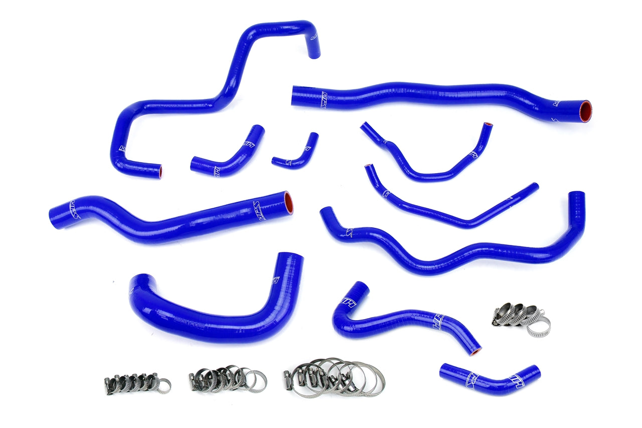 HPS Blue Silicone Radiator, Oil Cooler, Water Bypass Coolant Hoses 2006 2007 Mazda Mazdaspeed 6 2.3L Turbo 57-1876-BLUE