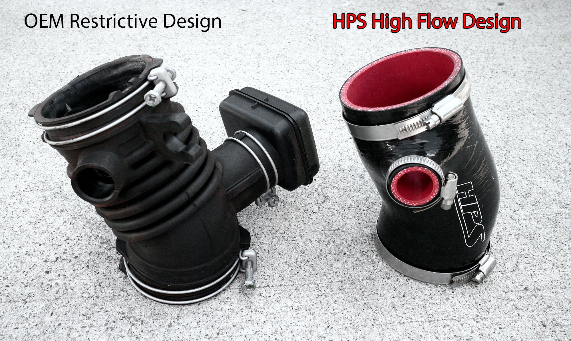 HPS Silicone Air Intake Hose Kit replace OEM air injection hose Lexus 2016-2020 RX350 3.5L V6 57-1880 fix idling problem