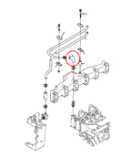 HPS Silicone Oil Cooler Coolant Elbow Hose Dodge 1990-1993 D250 W250 Pickup Cummins 5.9L Diesel, 57-1881
