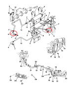 HPS Silicone Oil Cooler Coolant Elbow Hose Dodge 1990-1993 D250 W250 Pickup Cummins 5.9L Diesel, 57-1881