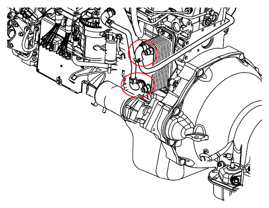 HPS Silicone Oil Cooler Coolant Elbow Hoses 57-1881 replace hard to find OEM hoses on Dodge 2006 Ram 2500 Pickup 5.7L Hemi V8