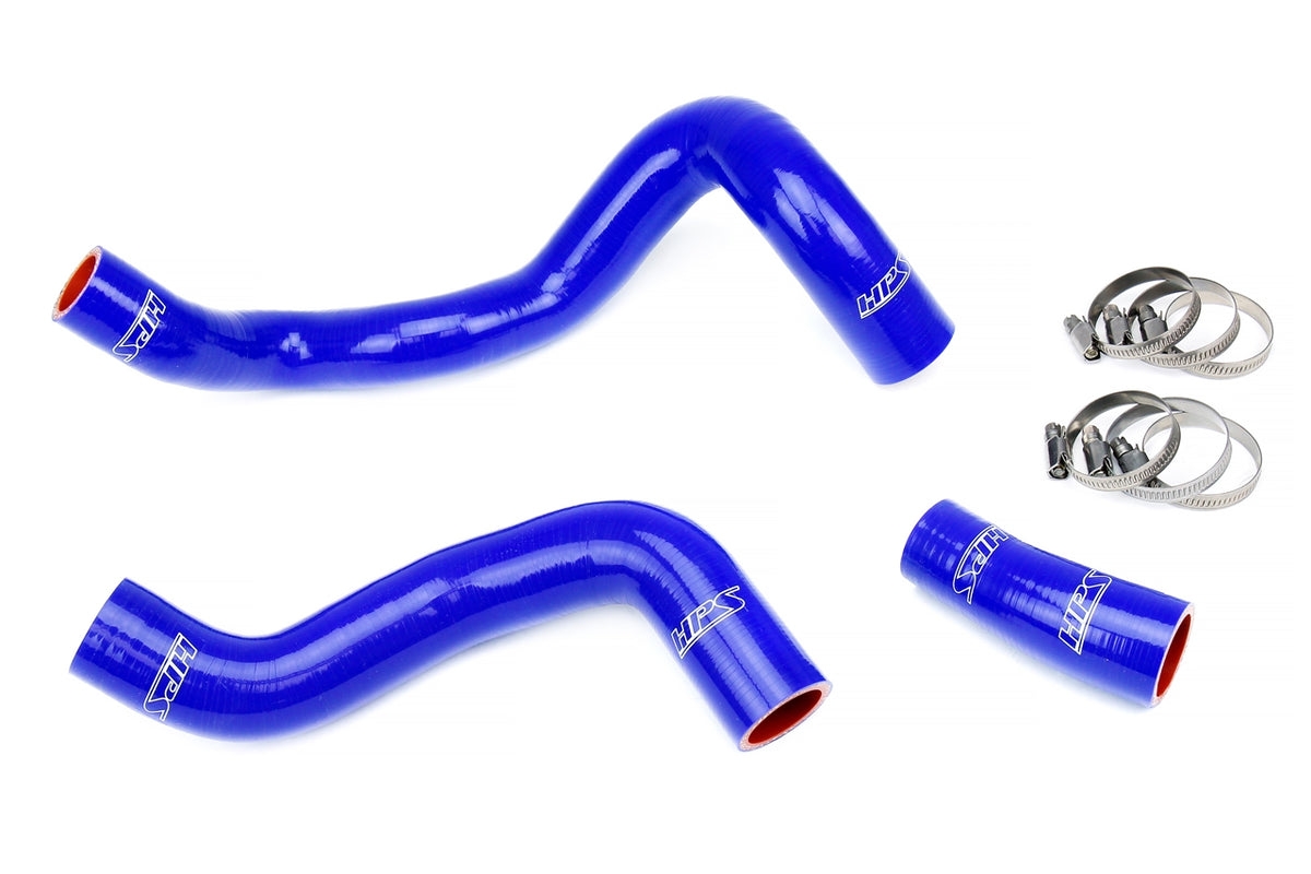 HPS Blue Silicone Lower Upper Radiator Coolant Hoses Ford 2016-2018 Focus RS 2.3L Turbo 57-1886-BLUE