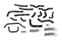 HPS Black Silicone Heater Hose Kit Complete 16pcs Set, Lexus 03-07 LX470 4.7L V8 J100, 57-1911-BLK