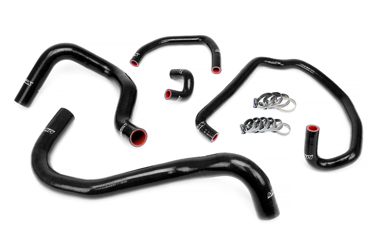 HPS Black Silicone Lower Upper Radiator Heater Hose Kit Coolant Toyota 95-04 Tacoma 2.7L, 57-1921-BLK