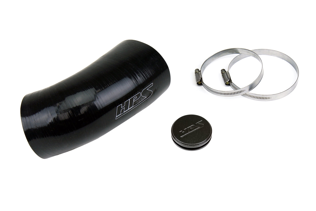 HPS Black Silicone Post MAF Air Intake Hose Kit 1999-2004 Porsche 911 Carrera C2 C4 3.4L/3.6L F6 57-2077-BLK