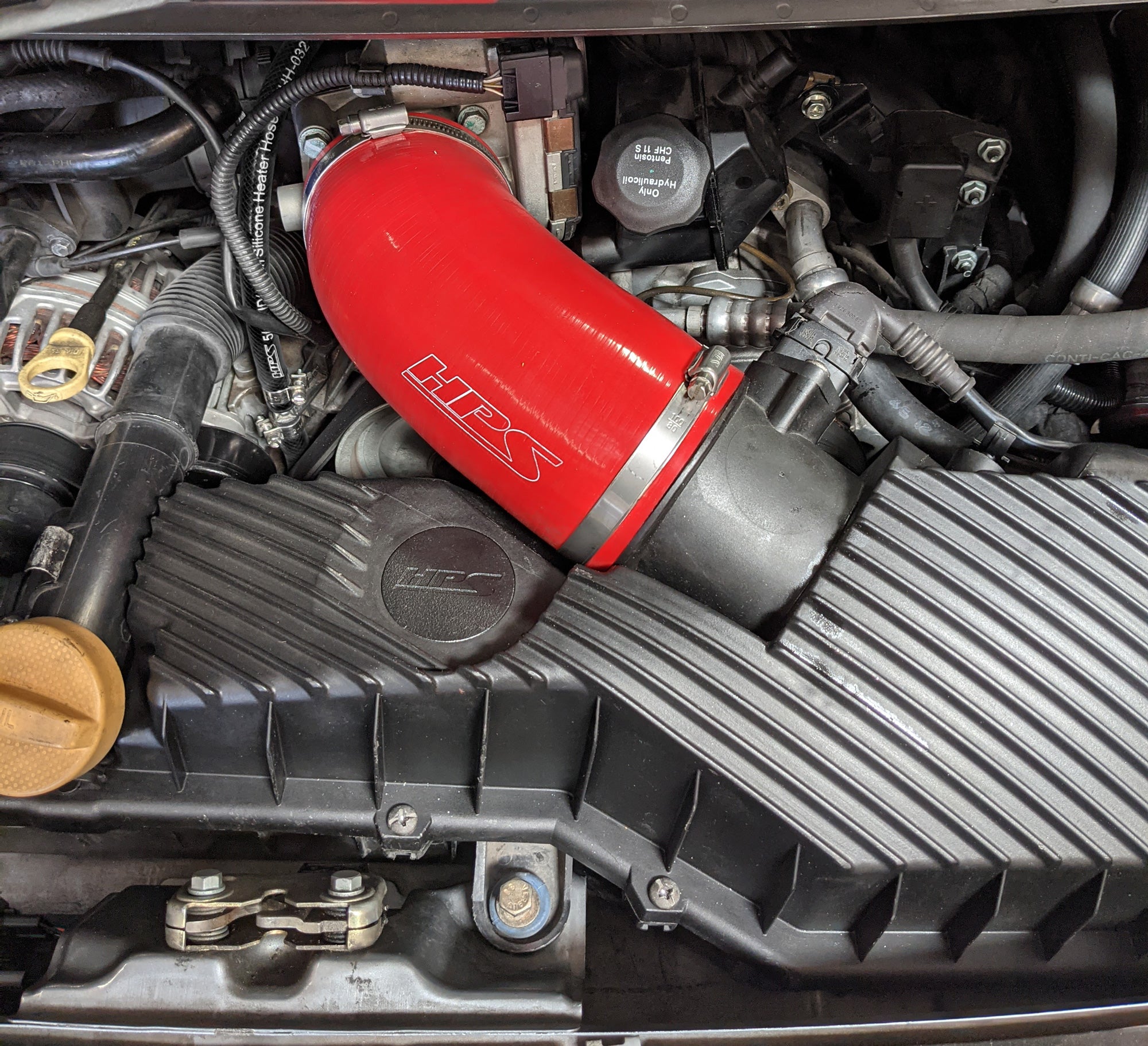 HPS Silicone Post MAF Air Intake Hose Kit Installed 1999-2004 Porsche 911 Carrera C2 C4 3.4L/3.6L F6 57-2077
