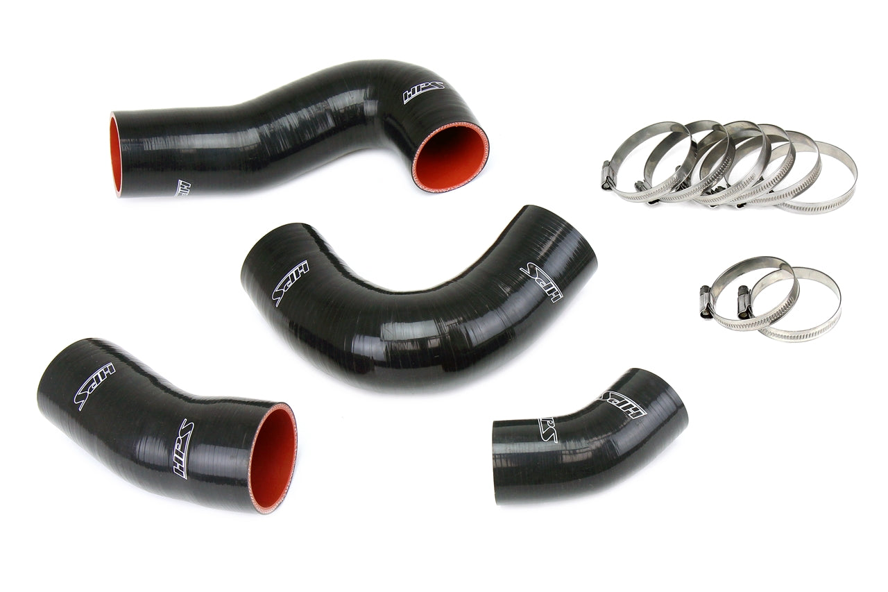 HPS Black Silicone Intercooler Hose Kit 2019-2020 Volkswagen MK7 GTI 2.0L Turbo 57-1949-BLK