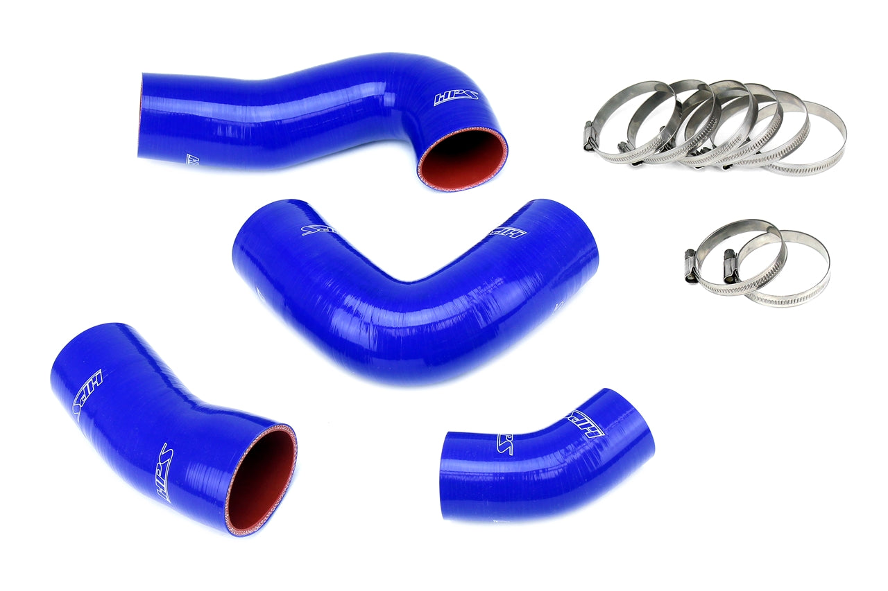 HPS Blue Silicone Intercooler Turbo Boost Connectors Hose Kit 2019-2020 Volkswagen MK7 GTI 2.0L Turbo 57-1949-BLUE