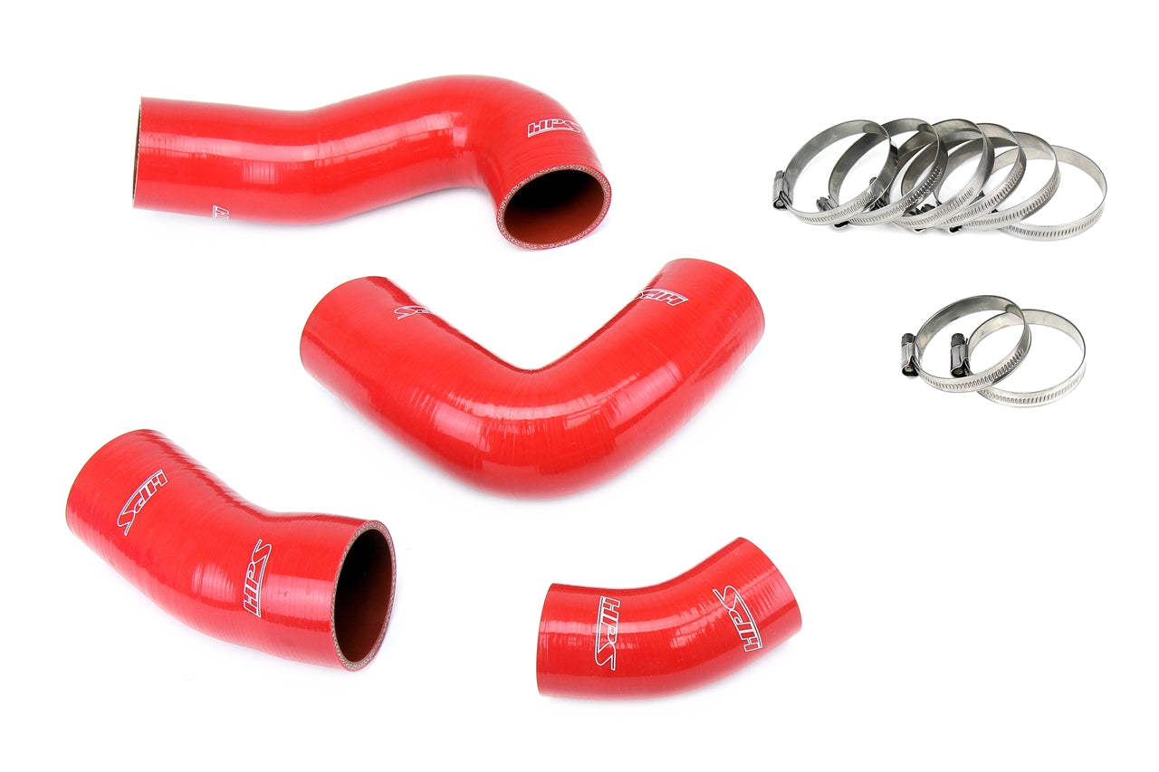 HPS Red Silicone Intercooler Bellow Hump Hose Kit 2019-2020 Volkswagen MK7 GTI 2.0L Turbo 57-1949-RED