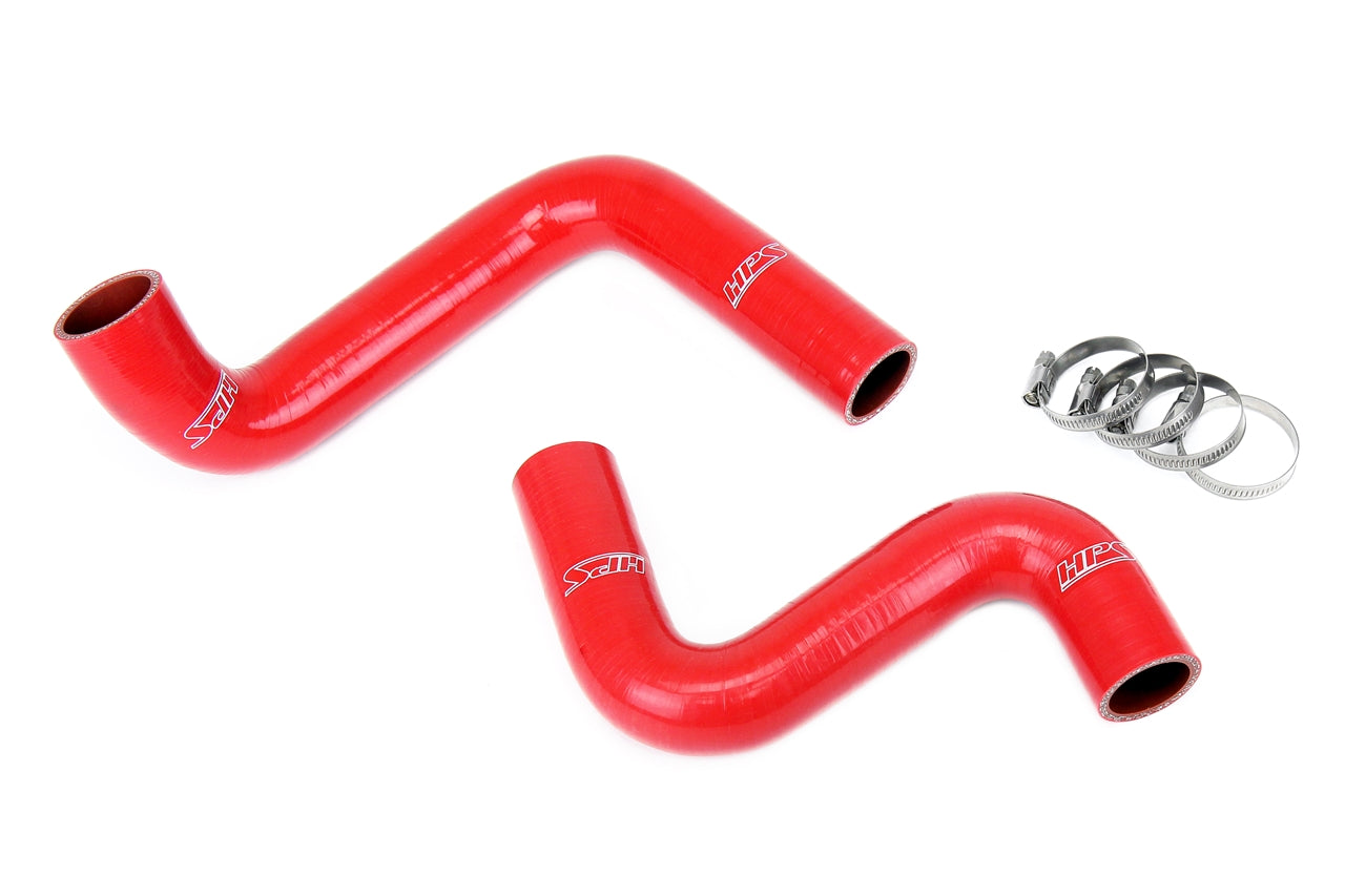 HPS Red Silicone Coolant Hose Kit S13 S14 S15 LS Swap KA Radiator 9 o'clock Thermostat LS1 Water Pump 57-1955-RED