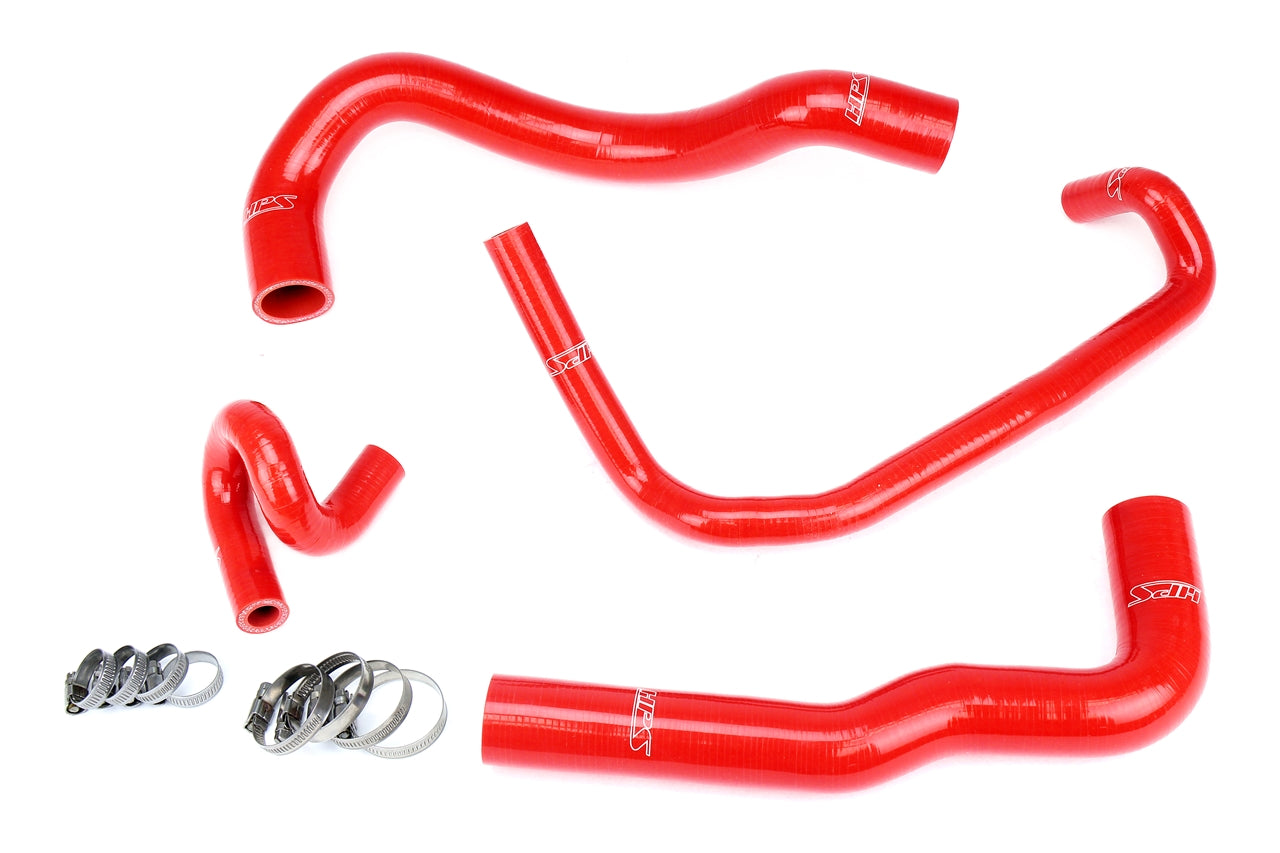 HPS Red Silicone Lower Upper Radiator Coolant and Heater Hose Kit 01-05 Lexus IS300 1JZ-GTE Swap 57-1960-RED