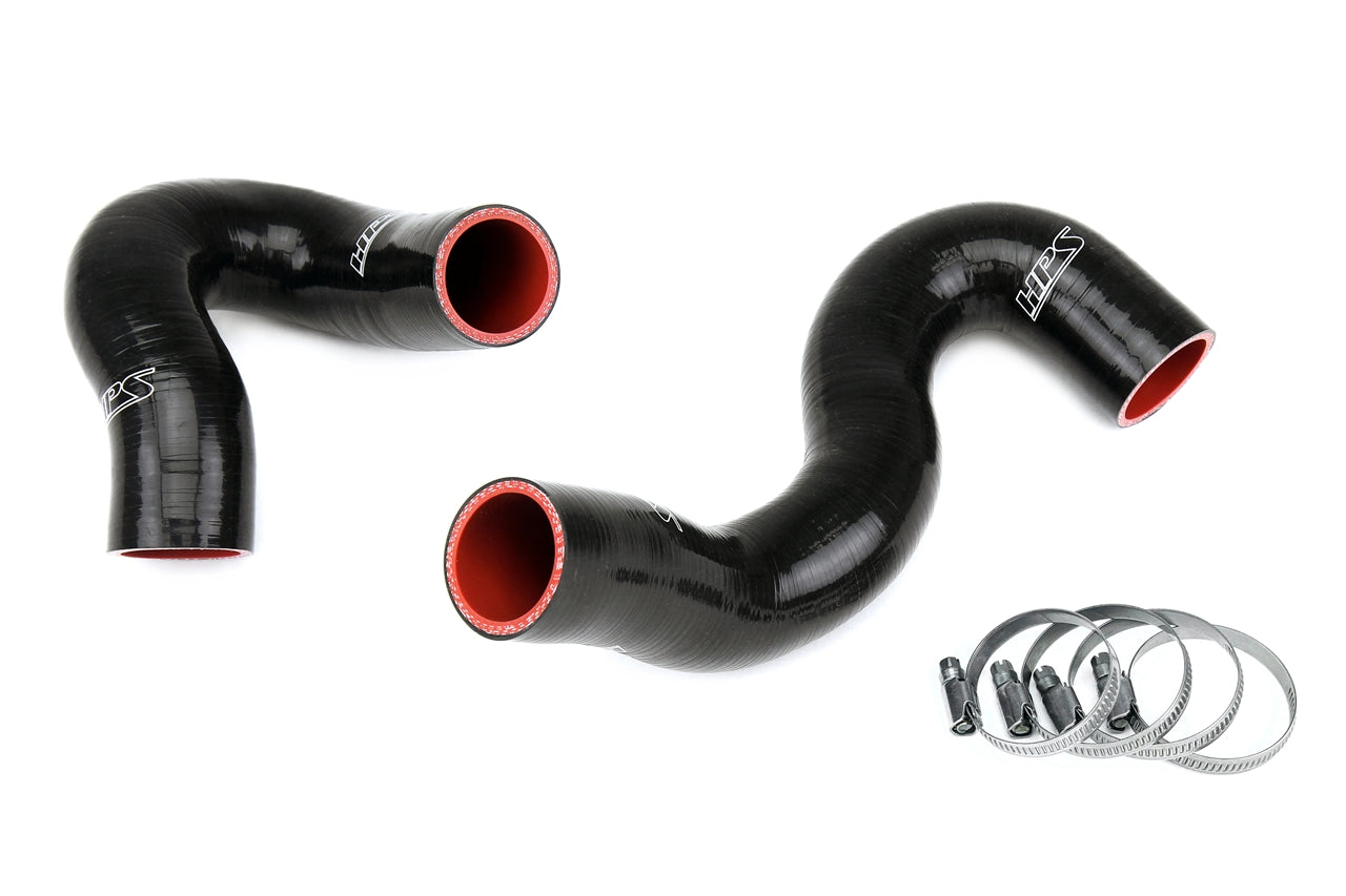 HPS Black Silicone Lower and Upper Radiator Coolant Hose Kit Audi 2012-2014 A6 Quattro 3.0L V6 Supercharged 57-1968-BLK