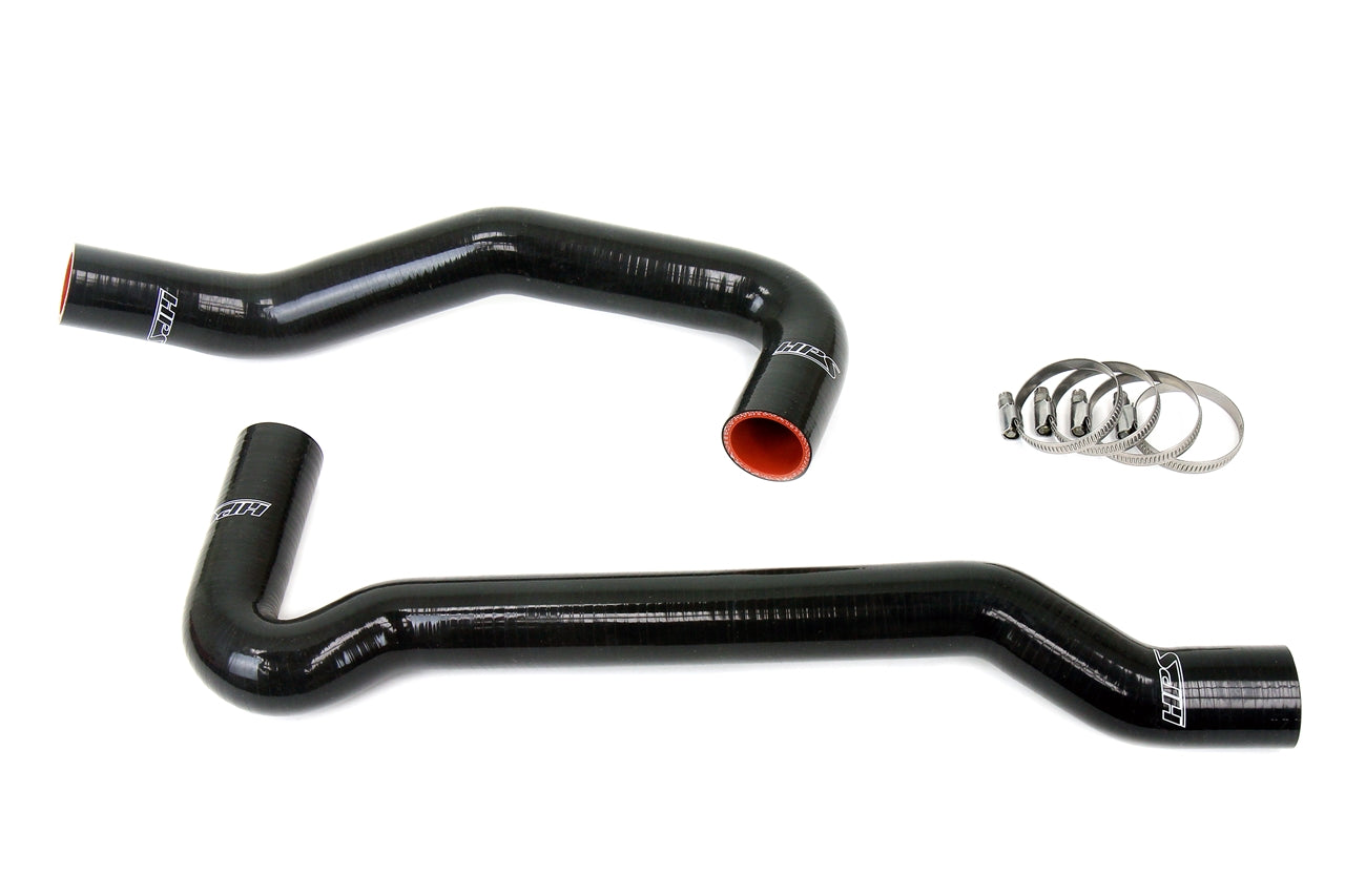 HPS Black Silicone Radiator Coolant Hose Kit Nissan 240SX S13 S14 S15 2JZ-GTE Swap 57-1988-BLK