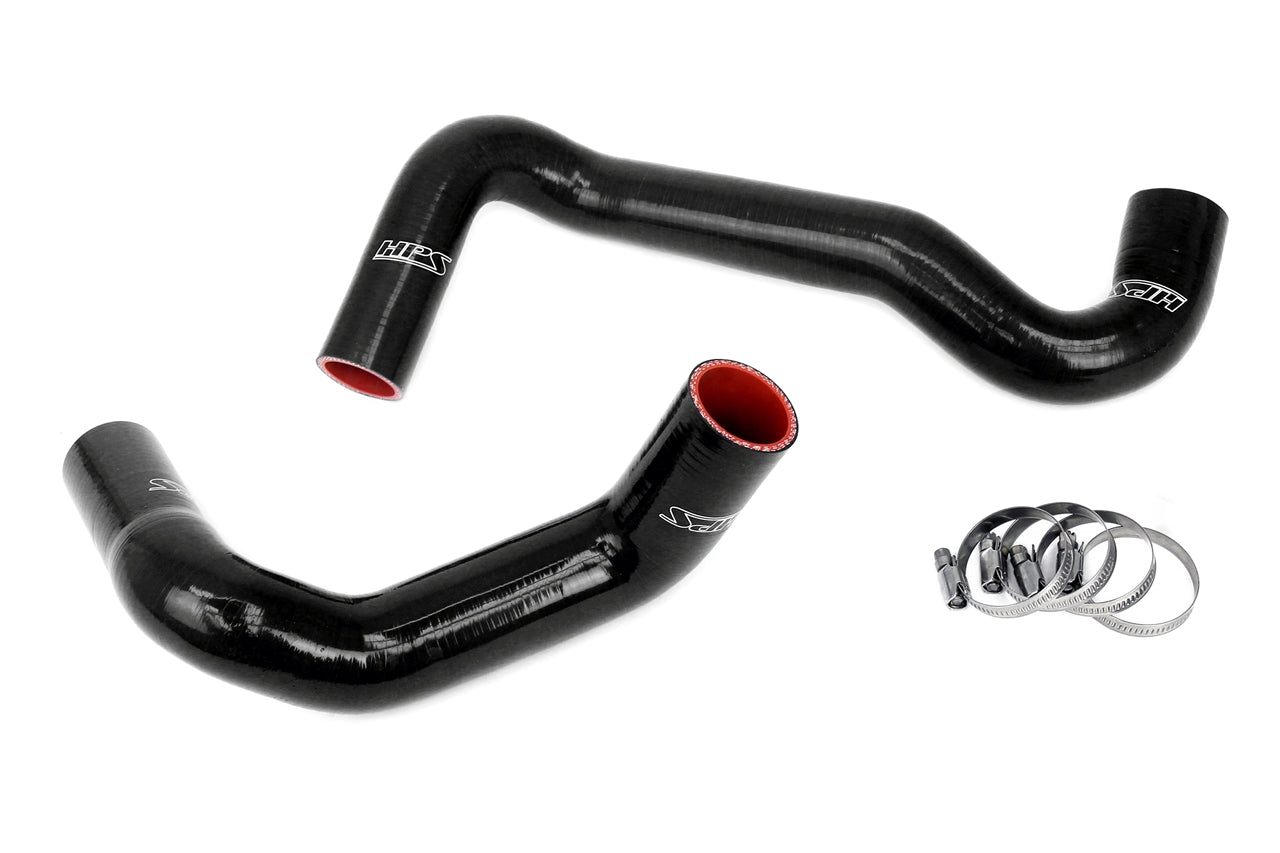 HPS Black Silicone Coolant Hose Kit S13 S14 S15 LS Swap KA Radiator 8 o'clock Thermostat LS3/LS7 Water Pump 57-1991-BLK