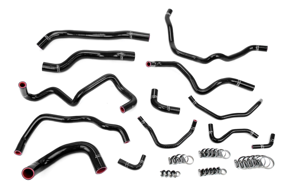 HPS Silicone Radiator, Heater, Oil Cooler, Water Bypass Coolant Hoses 2006 2007 Mazda Mazdaspeed 6 2.3L Turbo 57-2004-BLK