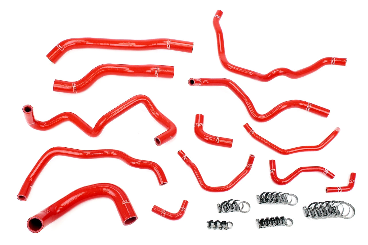 HPS Red Silicone Radiator + Heater Hose Kit 2006 2007 Mazda Mazdaspeed 6 2.3L Turbo 57-2004-RED
