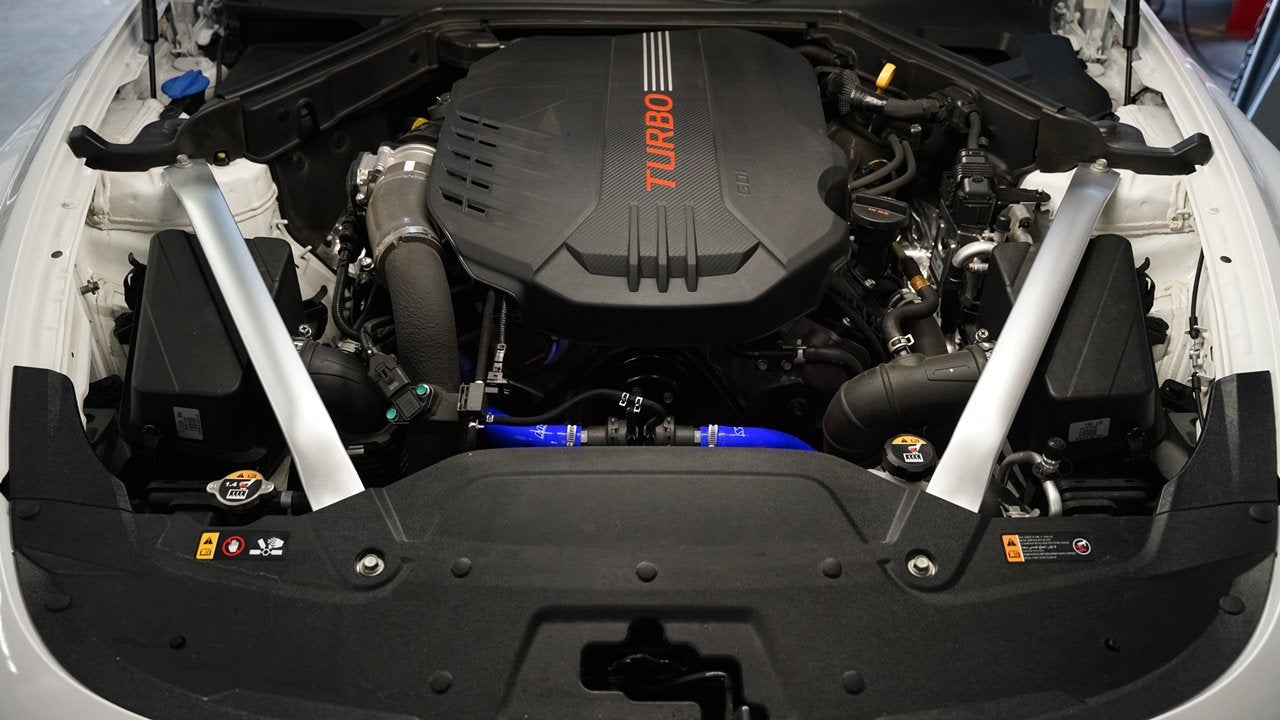HPS Blue Silicone Breather Hose Kit Kia K900 3.3T V6 Twin Turbo Must Have Upgrade Clean Engine Bay 57-2045-BLUE