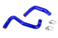 HPS Blue Silicone Coolant Hose Kit S13 S14 S15 LS Swap SR20 Radiator 8 o'clock Thermostat LS1 Water Pump 57-2058-BLUE
