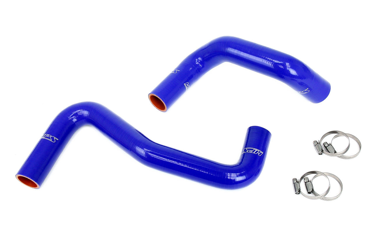 HPS Blue Silicone Coolant Hose Kit S13 S14 S15 LS Swap SR20 Radiator 8 o'clock Thermostat LS1 Water Pump 57-2058-BLUE