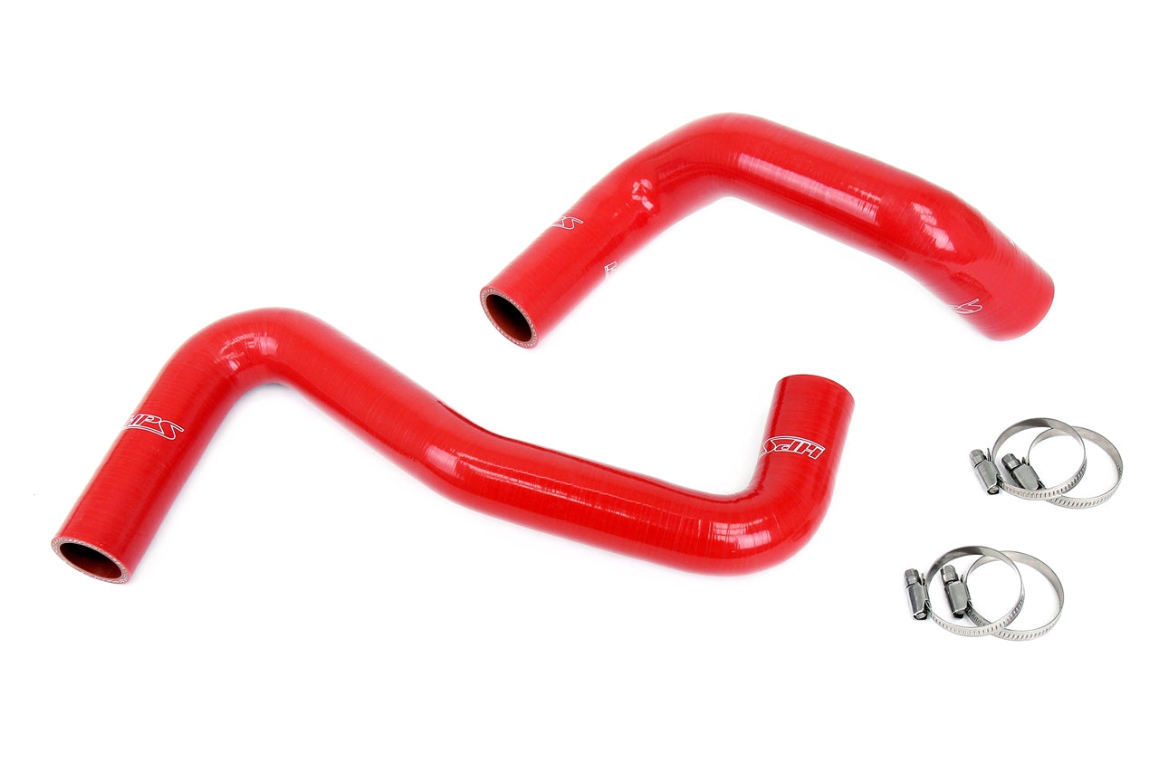 HPS Red Silicone Coolant Hose Kit S13 S14 S15 LS Swap SR20 Radiator 8 o'clock Thermostat LS1 Water Pump 57-2058-RED