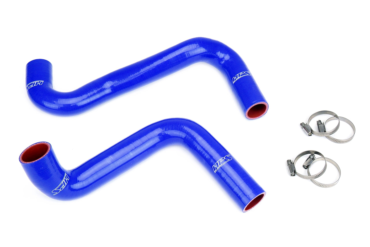 HPS Blue Silicone Coolant Hose Kit S13 S14 S15 LS Swap KA Radiator 9 o'clock Thermostat LS3/LS7 Water Pump 57-2059-BLUE