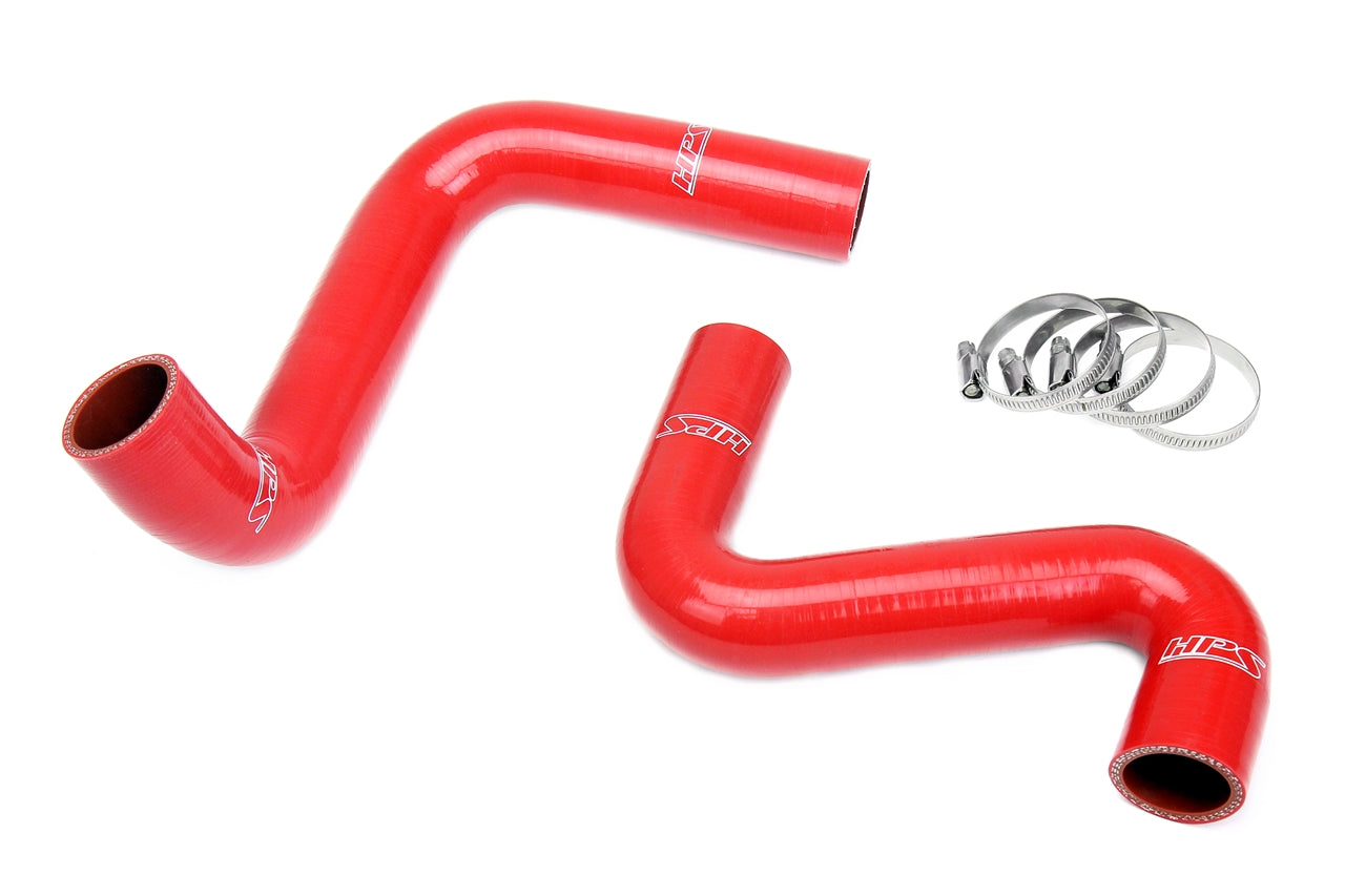 HPS Red Silicone Coolant Hose Kit S13 S14 S15 LS Swap SR20 Radiator 9 o'clock Thermostat LS3/LS7 Water Pump 57-2060-RED