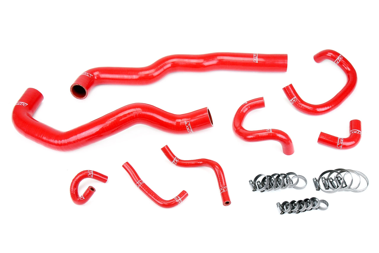 HPS Red Silicone Radiator Heater Throttle Body Coolant Hose Kit Lexus 98-05 GS300 2JZ-GTE VVT-i Swap 57-2081-RED