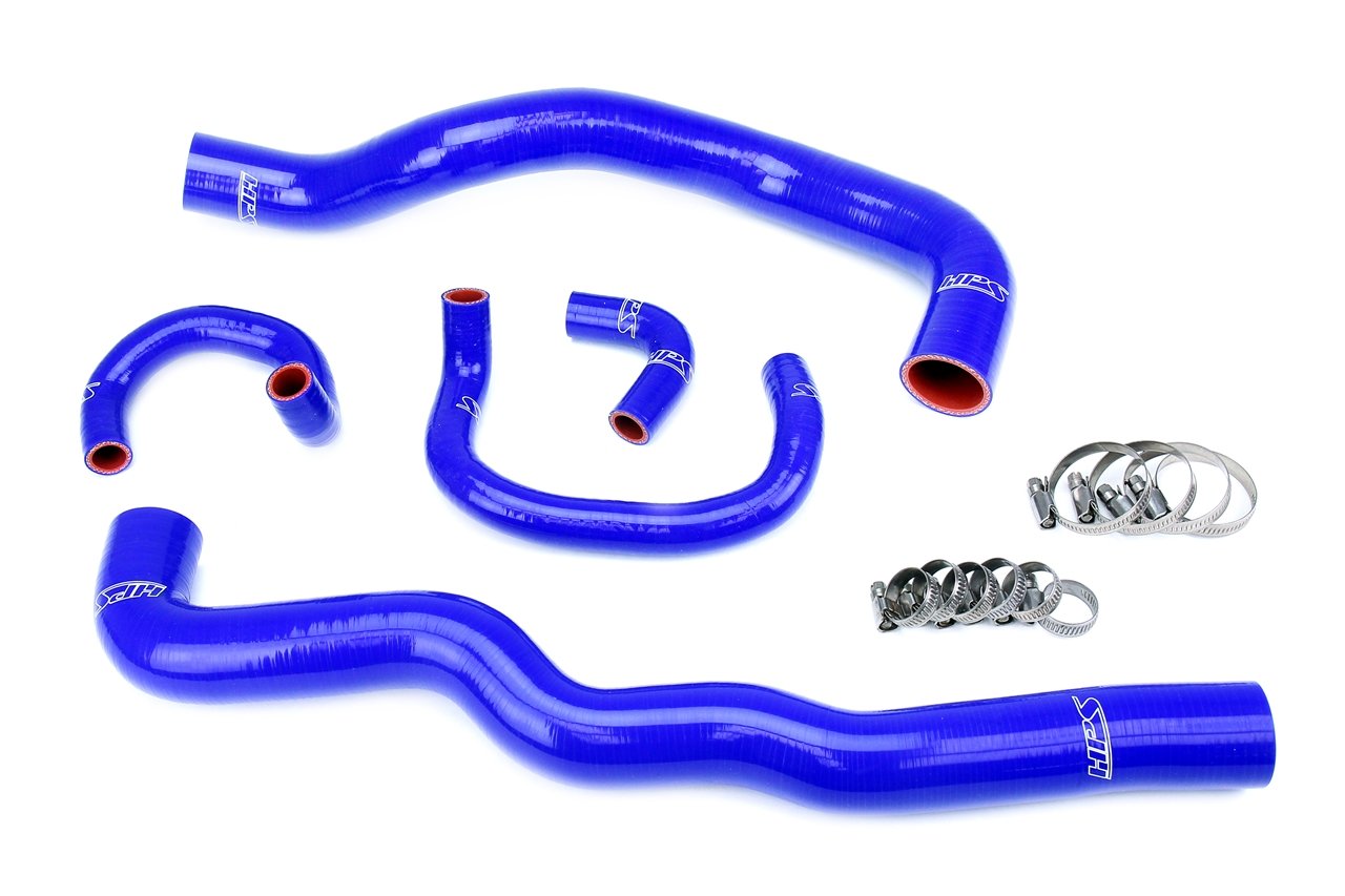 HPS Blue Silicone Radiator Heater Coolant Hose Kit Lexus 98-05 GS400 2JZ-GTE VVT-i Swap 57-2082-BLUE