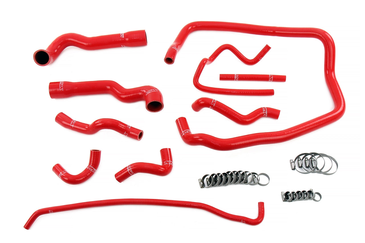 HPS Red Silicone Radiator Heater Expansion Tank Coolant Hose Kit 96-99 BMW E36 M52 328 2.8L 323 2.5L 57-2088-RED